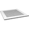 Ekena Millwork Vertical Surface Mount PVC Gable Vent: Functional, w/ 3-1/2"W x 1"P Standard Frame, 28"W x 30"H GVPVE28X3001SF - alternate 3